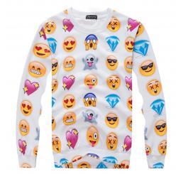 Women's Funny Sweaters Emojis Pullover 3D Sweatshirt